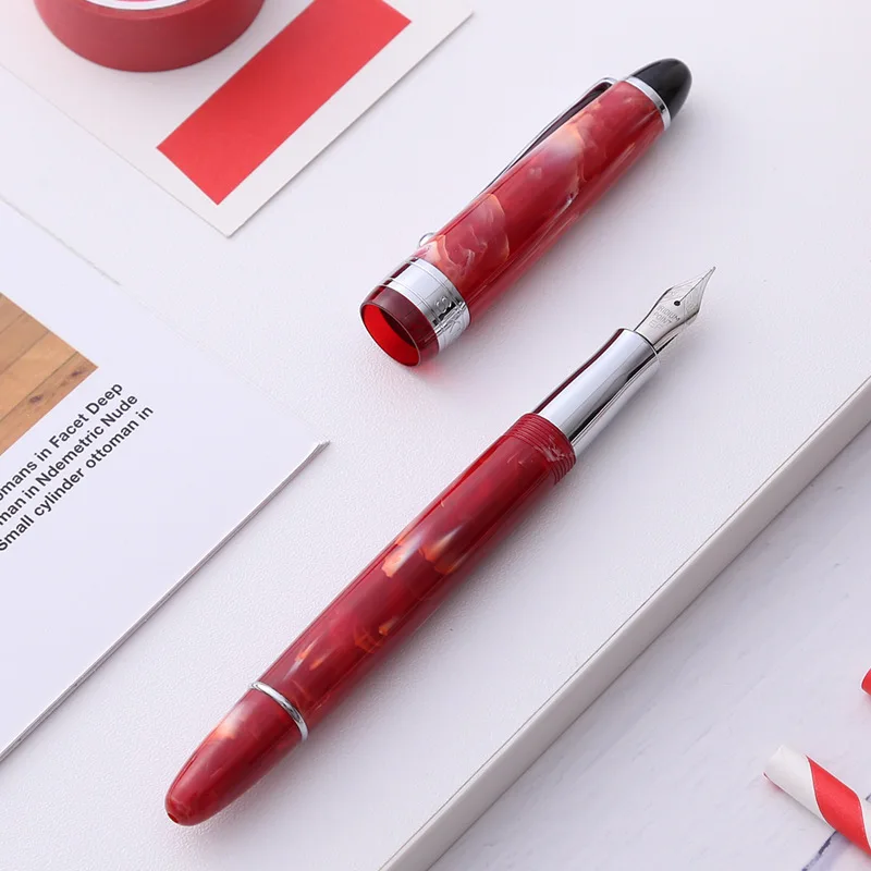 1pcs New Color Celluloid Fountain pen EF/F standard Nib Converter Quality Resin Pen Converter Pen Business Writing Gift Ink Pen
1pcs New Color Celluloid Fountain pen EF/F standard Nib Converter Quality Resin Pen Converter Pen Business Writing Gift Ink Pen