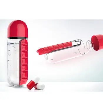 600ML Plastic 2 In 1 Combine Daily Pill Box Outdoors Drinking Bottles Cups 600ML 2 In 1 Combine Daily Pill Box Organizer
600ML Plastic 2 In 1 Combine Daily Pill Box Outdoors Drinking Bottles Cups 600ML 2 In 1 Combine Daily Pill Box Organizer