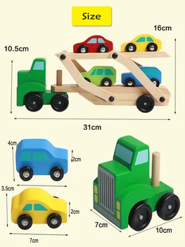 Wooden Car Toys For BoysToys Set Kids Truck wooden Toy Truck with 4 Mini Car Model For Kids Toys boy Gift Birthday/holiday gift
Wooden Car Toys For BoysToys Set Kids Truck wooden Toy Truck with 4 Mini Car Model For Kids Toys boy Gift Birthday/holiday gift