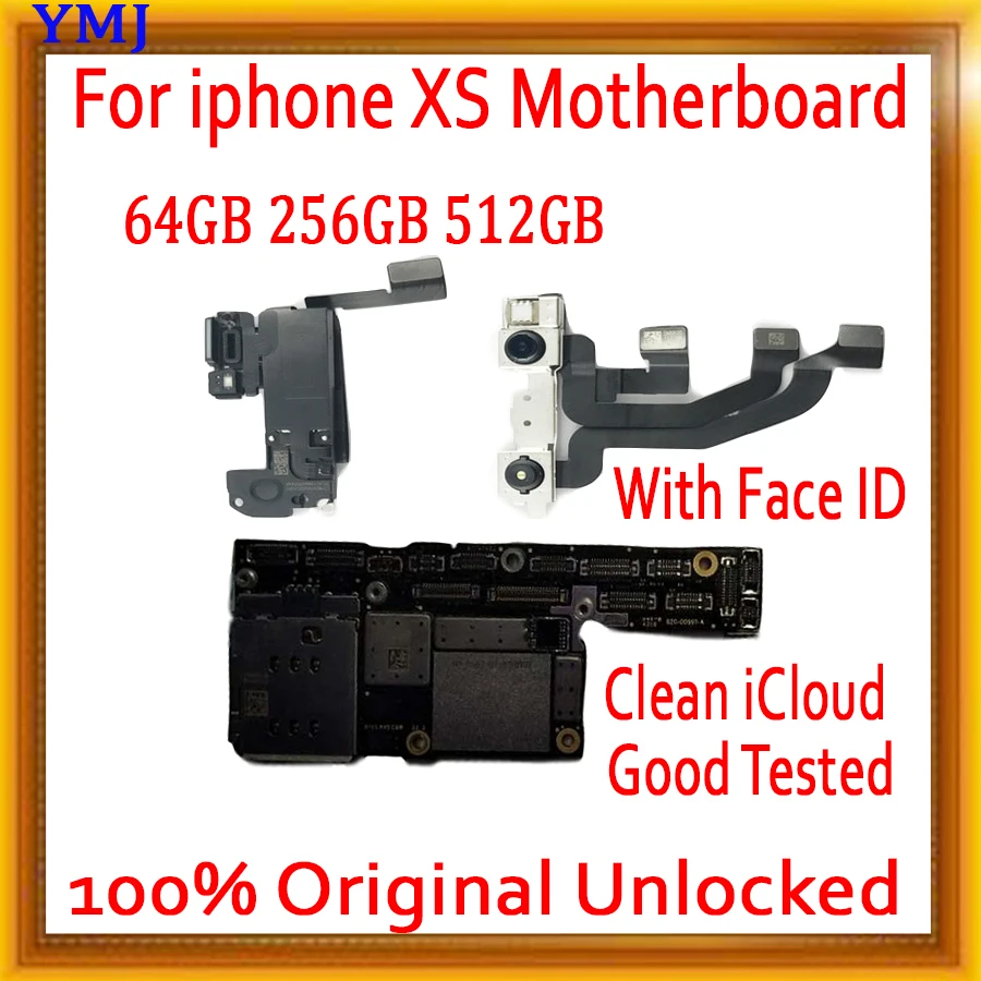 Free icloud For iPhone XS Motherboard 64GB 256GB 512GB 100% Original Unlocked For iPhone XS Logic Board with Face ID
Free icloud For iPhone XS Motherboard 64GB 256GB 512GB 100% Original Unlocked For iPhone XS Logic Board with Face ID