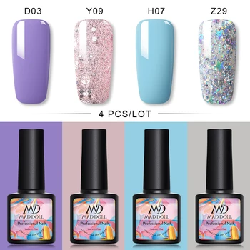 4 Pcs/Set MD DOLL 8ml Gel Varnish Set For Nail Extension Kit Nail Art For UV LED Gel Nail Polish Varnish Set For Nail Art
4 Pcs/Set MD DOLL 8ml Gel Varnish Set For Nail Extension Kit Nail Art For UV LED Gel Nail Polish Varnish Set For Nail Art