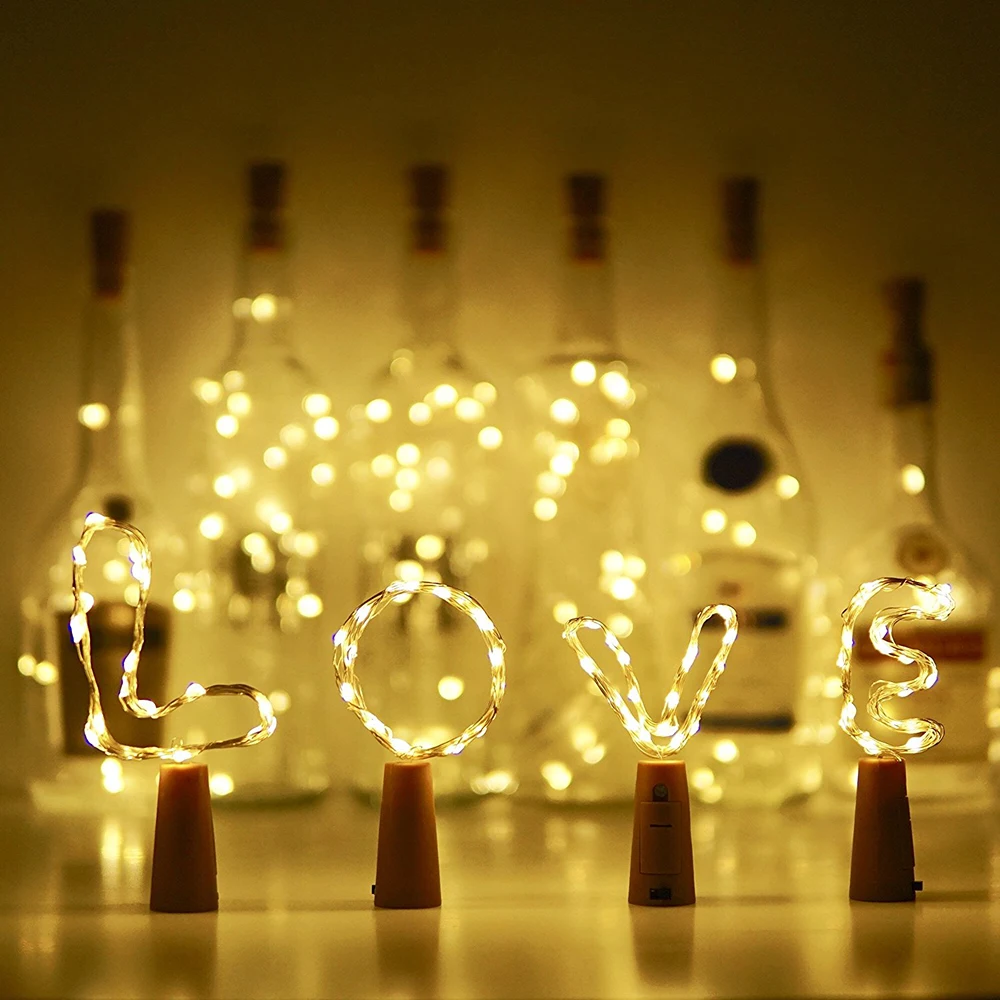 Wine Bottle String Light Copper Wire LED Starry Fairy Light Battery Operated Light for Party Wedding Valentine's Day Decor D40
Wine Bottle String Light Copper Wire LED Starry Fairy Light Battery Operated Light for Party Wedding Valentine's Day Decor D40