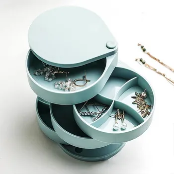 1PC Rotatable Jewelry Box Multi-Layer Jewelry Organizer Storage Case Box For Ring Necklace Earrings Display Rack
1PC Rotatable Jewelry Box Multi-Layer Jewelry Organizer Storage Case Box For Ring Necklace Earrings Display Rack