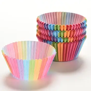 100Pcs Colorful Rainbow Paper Cake Cupcake Liners Party Baking Muffin Cup Case kitchen Acccessories
100Pcs Colorful Rainbow Paper Cake Cupcake Liners Party Baking Muffin Cup Case kitchen Acccessories