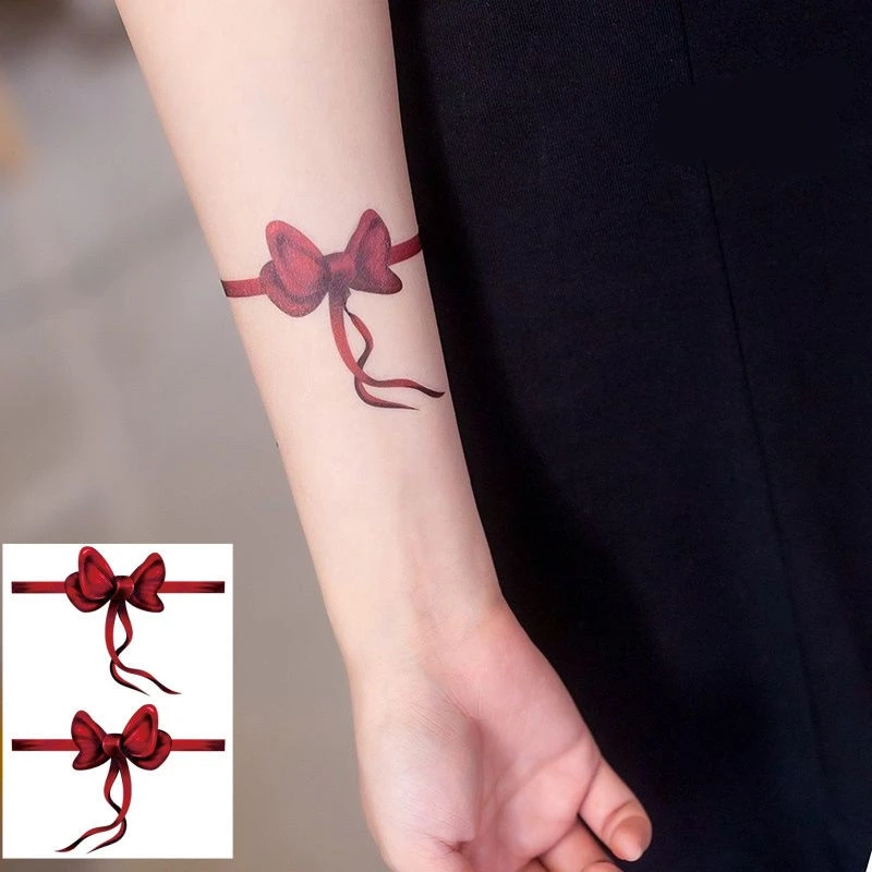 Red Bow Arm Temporary Tattoo Stickers Female Waterproof Sexy Body Art Fake Tattoo Covering Scars Ankle Wrist Calf Tattoo Sticker
Red Bow Arm Temporary Tattoo Stickers Female Waterproof Sexy Body Art Fake Tattoo Covering Scars Ankle Wrist Calf Tattoo Sticker