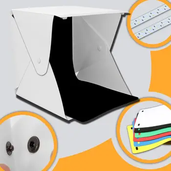 Folding Lightbox Photography Photo Studio Softbox 2 Panel LED Light Soft Box Photo Background Kit Light box Adjustable USB Cable
Folding Lightbox Photography Photo Studio Softbox 2 Panel LED Light Soft Box Photo Background Kit Light box Adjustable USB Cable