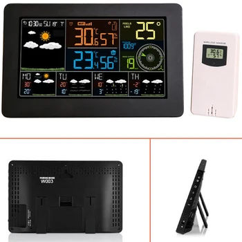 Color WiFi Weather Station Weather Monitor Indoor and Outdoor Temperature Humidity Pressure Wind Speed
Color WiFi Weather Station Weather Monitor Indoor and Outdoor Temperature Humidity Pressure Wind Speed