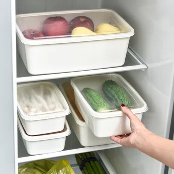 Refrigerator Storage Food Box Transparent Fresh-keeping Refrigerator Box Rectangular Fruit and Vegetable Storage Box
Refrigerator Storage Food Box Transparent Fresh-keeping Refrigerator Box Rectangular Fruit and Vegetable Storage Box
