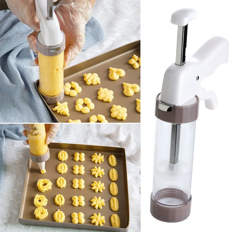 Manual Cookies Mold Gun DIY Pastry Syringe Extruder Nozzles Icing Piping Cream Muffin Biscuit Maker Machine Dessert Decoration
Manual Cookies Mold Gun DIY Pastry Syringe Extruder Nozzles Icing Piping Cream Muffin Biscuit Maker Machine Dessert Decoration