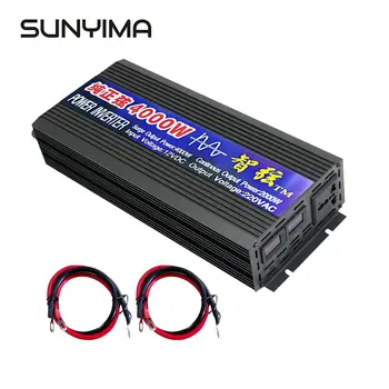 SUNYIMA 4000W DC12V/24V/48V To AC220V Pure Sine Wave Inverter Double Digital Display Converter For Household Power Converter
SUNYIMA 4000W DC12V/24V/48V To AC220V Pure Sine Wave Inverter Double Digital Display Converter For Household Power Converter