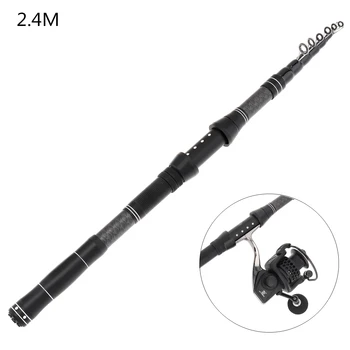 2.4m Carbon Fiber Telescopic Fishing Rods Fasten Guides Ultra Short 8 Section Portable Fishing Pole Ultra short design
2.4m Carbon Fiber Telescopic Fishing Rods Fasten Guides Ultra Short 8 Section Portable Fishing Pole Ultra short design