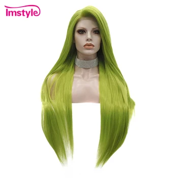 Imstyle Green Wig Straight Hair Long Synthetic Lace Front Wig Heat Resistant Fiber Glueless Cosplay Wigs For Women Lace Wig
Imstyle Green Wig Straight Hair Long Synthetic Lace Front Wig Heat Resistant Fiber Glueless Cosplay Wigs For Women Lace Wig