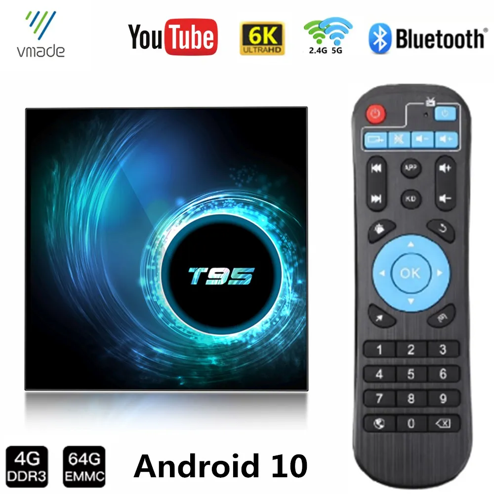 Smart TV Box Android 10.0 2.4G&5G WiFi Allwinner H616 Quad Core Set-Top Box Ultra HD 6K 16GB/32GB/64GB Android 10 Media Player
Smart TV Box Android 10.0 2.4G&5G WiFi Allwinner H616 Quad Core Set-Top Box Ultra HD 6K 16GB/32GB/64GB Android 10 Media Player