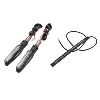 1 Pcs Durable 48 Smd Motorcycle Brake Lights Turn Lights Led Lights Waterproof & 2 Pcs Flowing Water Light Universal Motorcycle
1 Pcs Durable 48 Smd Motorcycle Brake Lights Turn Lights Led Lights Waterproof & 2 Pcs Flowing Water Light Universal Motorcycle