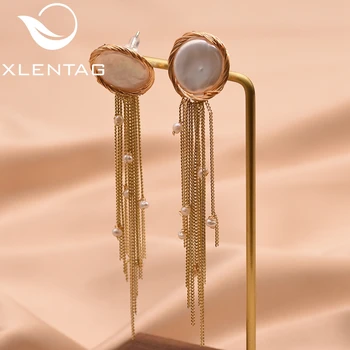XlentAg Handmade Fresh Water Baroque Flat Pearl Tassel Stud Earrings For Women Wife Party Gift Earrings Fine Jewelry GE0656
XlentAg Handmade Fresh Water Baroque Flat Pearl Tassel Stud Earrings For Women Wife Party Gift Earrings Fine Jewelry GE0656