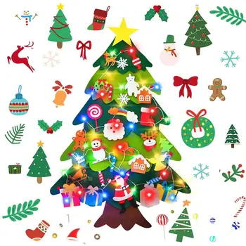 Beautiful Exquisite Detachable Reusable Wall Decoration Hanging Door Decoration Felt Christmas Tree Set
Beautiful Exquisite Detachable Reusable Wall Decoration Hanging Door Decoration Felt Christmas Tree Set