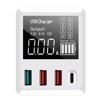 4 Ports USB QC3.0 Charger Hub Fast Charging Dock Stand with LED Display Screen for Cellphone Smartphone Tablet EU US UK Plug
4 Ports USB QC3.0 Charger Hub Fast Charging Dock Stand with LED Display Screen for Cellphone Smartphone Tablet EU US UK Plug