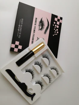 Hot 3 Magnet Eyelash Magnetic Liquid Eyeliner & Magnetic False Eyelashes & Tweezer Set Waterproof Long Lasting Eyelash Extension
Hot 3 Magnet Eyelash Magnetic Liquid Eyeliner & Magnetic False Eyelashes & Tweezer Set Waterproof Long Lasting Eyelash Extension