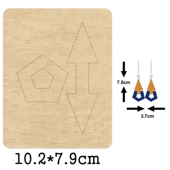 Splicing Arrow Pentagon Dangler Earrings Cutting Die&Wooden Dies Suitable for Common Die Cutting Machines on the Market 2020 New
Splicing Arrow Pentagon Dangler Earrings Cutting Die&Wooden Dies Suitable for Common Die Cutting Machines on the Market 2020 New