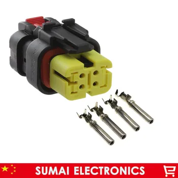 AMP/TE 4 Pin Auto 776524-3 sensor plug,Circuit repair pressure sensor plug for Excavator Carter E320D/C6 etc.Yellow 
AMP/TE 4 Pin Auto 776524-3 sensor plug,Circuit repair pressure sensor plug for Excavator Carter E320D/C6 etc.Yellow