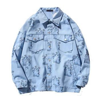 Unisex Cool Denim Jacket Coat 2020 Spring Autumn Loose Fashion Street Wear Printed Cute Jeans Coat Women Men
Unisex Cool Denim Jacket Coat 2020 Spring Autumn Loose Fashion Street Wear Printed Cute Jeans Coat Women Men