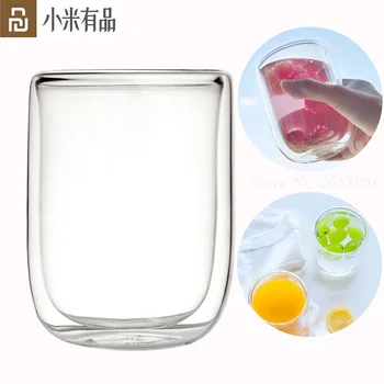 Youpin 17PIN Glass Double-layer Cup Borosilicate Glass 400mL Household Layer Heat Resistant Office Large Flow Wine Cup 2pcs
Youpin 17PIN Glass Double-layer Cup Borosilicate Glass 400mL Household Layer Heat Resistant Office Large Flow Wine Cup 2pcs