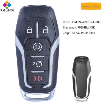 KEYECU Smart Prox Remote Control Key With 5 Button 902MHz FSK - FOB for Ford Explorer Edge Fusion 2015 2016 2017 M3N-A2C31243300
KEYECU Smart Prox Remote Control Key With 5 Button 902MHz FSK - FOB for Ford Explorer Edge Fusion 2015 2016 2017 M3N-A2C31243300