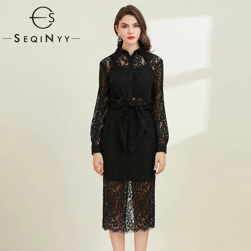 SEQINYY Lace Set 2020 Summer Spring New Fashion Design Women Long Sleeve Short Top + Midi Sheath Skirt Office Lady Suit
SEQINYY Lace Set 2020 Summer Spring New Fashion Design Women Long Sleeve Short Top + Midi Sheath Skirt Office Lady Suit