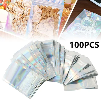 100PCS Aluminum Foil Waterproof Moisture-proof Packaging Bag Zip Lock Plastic Packaging Bags Can Be Carried In A Pocket or Bag 
100PCS Aluminum Foil Waterproof Moisture-proof Packaging Bag Zip Lock Plastic Packaging Bags Can Be Carried In A Pocket or Bag