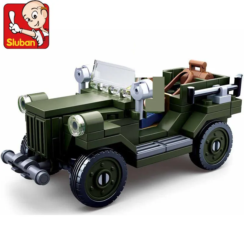 112Pcs Military GAZ-67 JEEP Model World War II Army Figures Bricks Troops Car DIY Building Blocks Sets Playmobil Kids Toys
112Pcs Military GAZ-67 JEEP Model World War II Army Figures Bricks Troops Car DIY Building Blocks Sets Playmobil Kids Toys