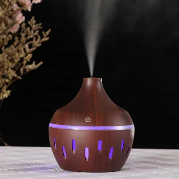 300ml Aroma Oil Diffuser Wood Grain Ultrasonic humidification LED light Air Mist Maker Humidifier Air Conditioning Appliances
300ml Aroma Oil Diffuser Wood Grain Ultrasonic humidification LED light Air Mist Maker Humidifier Air Conditioning Appliances