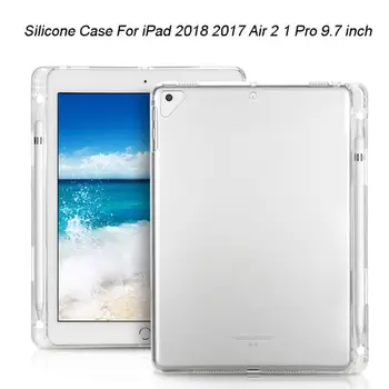 Soft Silicone Case with Pencil Holder Slot TPU Back Cover Skin for ipad 2018/2017 / Pro 9.7 / Air 1/2
Soft Silicone Case with Pencil Holder Slot TPU Back Cover Skin for ipad 2018/2017 / Pro 9.7 / Air 1/2
