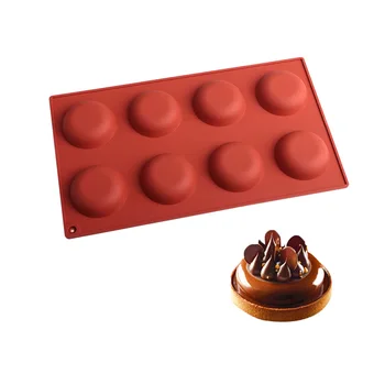 8 Even Circle Mousse Cake Silicone Mould Semi-Cylinder Small Chocolate Pudding Mold Handmade DIY Creative
8 Even Circle Mousse Cake Silicone Mould Semi-Cylinder Small Chocolate Pudding Mold Handmade DIY Creative