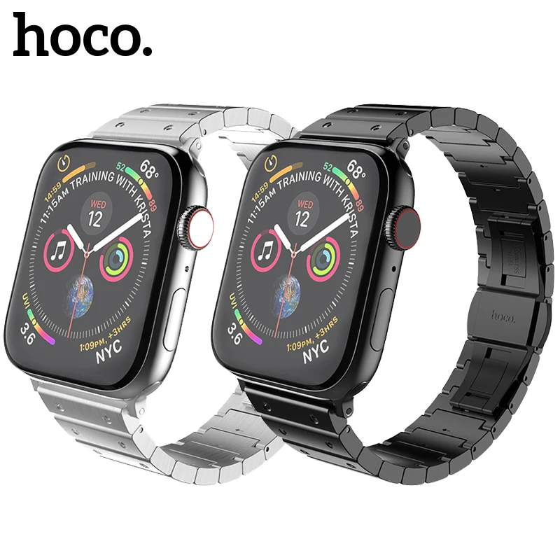 HOCO ремешок для часов Apple Watch из нержавеющей стали 38 мм 40 42 44 Series 1 2 3 4 5 | Наручные