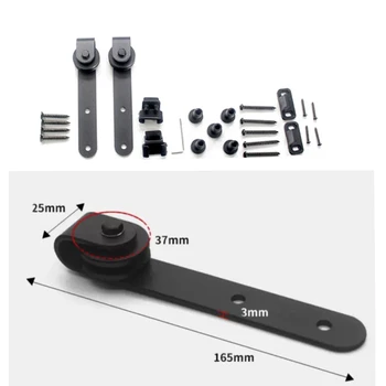 Sliding Barn Door Hardware Carbon Steel Closet Rail Slide Top Mounted Hanging Rail Hanger Track Kit For Cabinet Sliding Door
Sliding Barn Door Hardware Carbon Steel Closet Rail Slide Top Mounted Hanging Rail Hanger Track Kit For Cabinet Sliding Door