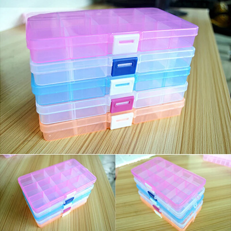 15 Grid Transparent Plastic Jewelry Box Small Lattice Earring Jewelry Small Object Jewelry Storage Box Pill Box Storage Box Sepa
15 Grid Transparent Plastic Jewelry Box Small Lattice Earring Jewelry Small Object Jewelry Storage Box Pill Box Storage Box Sepa