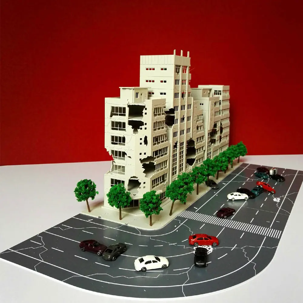Diorama 1:144 War Damage Building Scene Model Suit Battle Destroyed Architecture DIY Sand Table Landscape Assembly
Diorama 1:144 War Damage Building Scene Model Suit Battle Destroyed Architecture DIY Sand Table Landscape Assembly