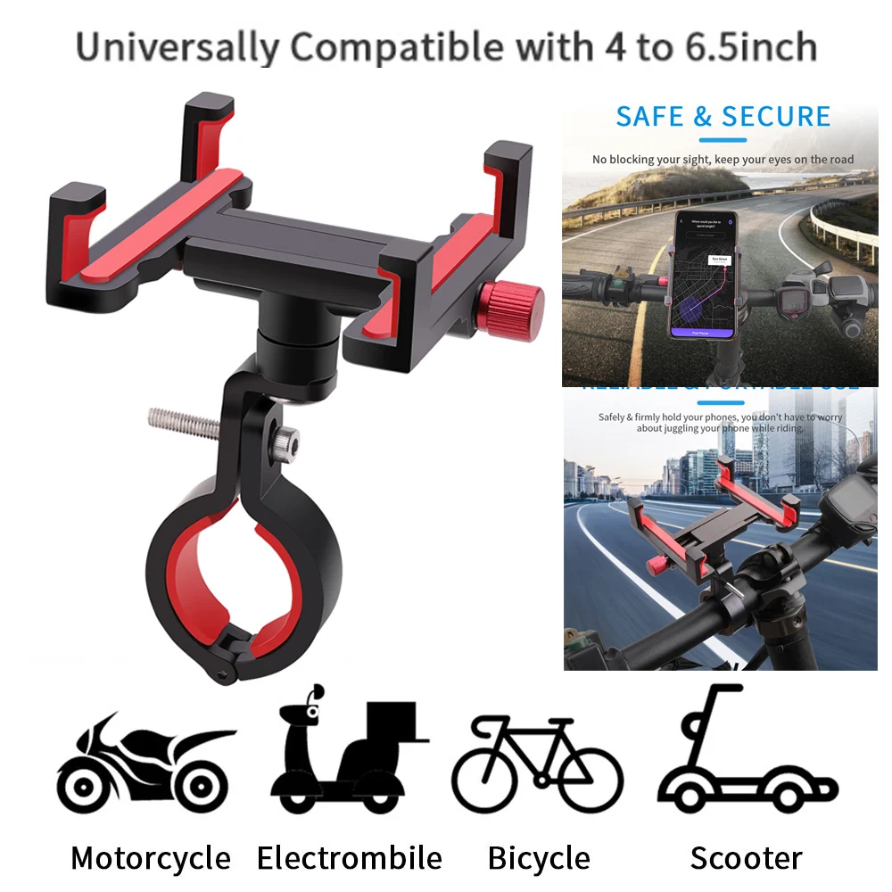 Bicycle Phone Holder Universal Mobile CellPhone Stand Socket 360 Degree Free Rotation Motorcycle Electromobile GPS Mount Bracket
Bicycle Phone Holder Universal Mobile CellPhone Stand Socket 360 Degree Free Rotation Motorcycle Electromobile GPS Mount Bracket