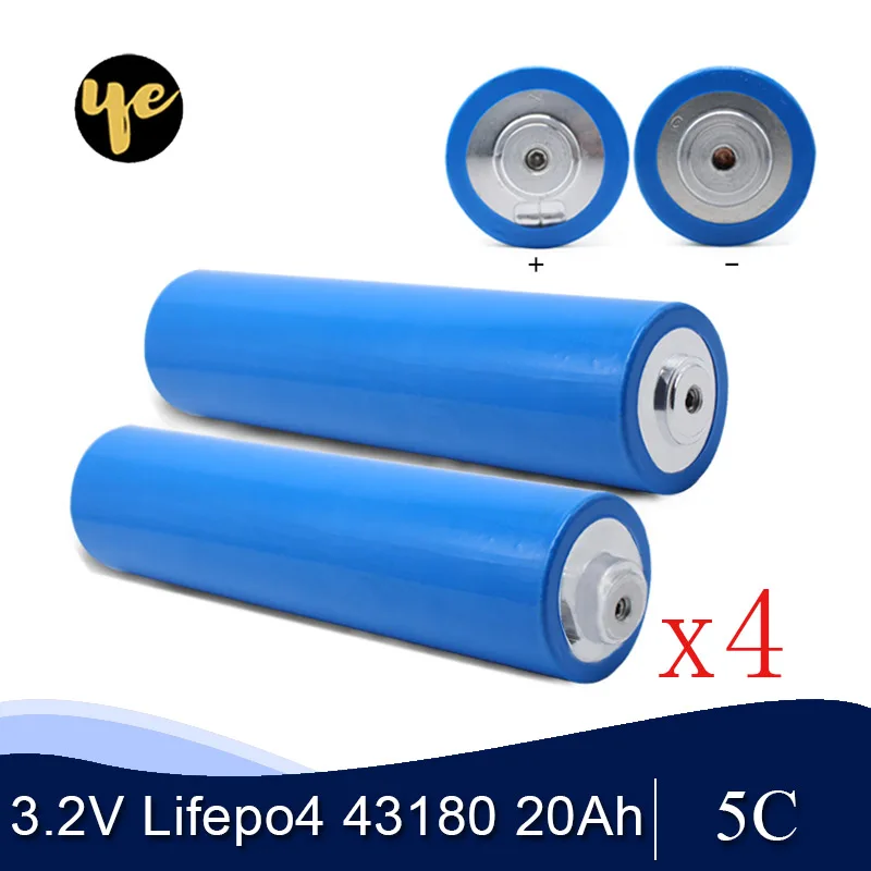 8 шт. цилиндрический Ebike UPS E Scooter EV Li Ion 3 2 В Lifepo4 батарейный блок 43180 20Ah для