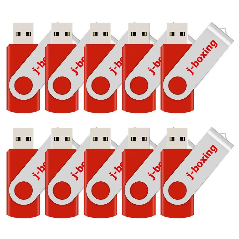J-boxing Red 32GB USB Flash Drive Metal Swivel Memory Stick Rotating Pen Drive Thumb Storage 1GB 2GB 4GB 8GB 16GB 10PCS/Pack
J-boxing Red 32GB USB Flash Drive Metal Swivel Memory Stick Rotating Pen Drive Thumb Storage 1GB 2GB 4GB 8GB 16GB 10PCS/Pack