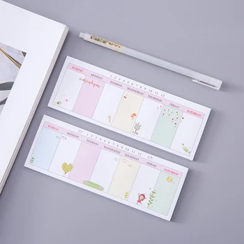Creative Kawaii Self-adhesive Weekly Plan Memo Pad Schedule Sticky Notes Student Notepad Office School Stationery Supplies 02192
Creative Kawaii Self-adhesive Weekly Plan Memo Pad Schedule Sticky Notes Student Notepad Office School Stationery Supplies 02192