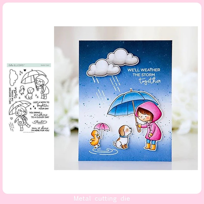 Rainy Day stamp and Cutting Dies for DIY Scrapbooking Photo Album Decorative Embossing Paper Card Crafts Die Cut 2019
Rainy Day stamp and Cutting Dies for DIY Scrapbooking Photo Album Decorative Embossing Paper Card Crafts Die Cut 2019