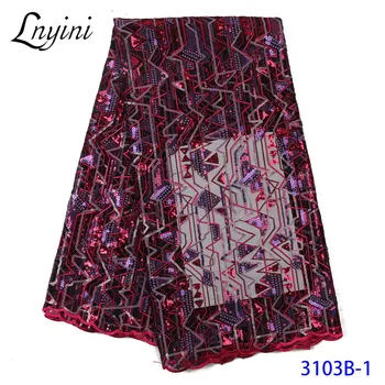 Popular Sequence Fabrics African French Tulle Lace Fabric with Sequins Net Lace Fabric for Nigerian Mesh Lace Fabric L3103B
Popular Sequence Fabrics African French Tulle Lace Fabric with Sequins Net Lace Fabric for Nigerian Mesh Lace Fabric L3103B
