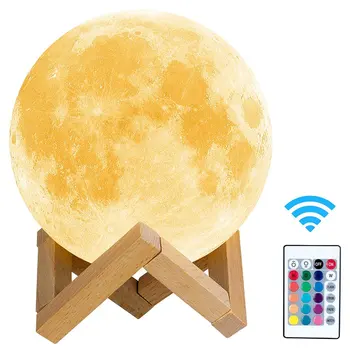 Unique Rechargeable 3D Print Moon Lamp Touch Control Brightness USB Charging Lights LED Night Light Home Decoration
Unique Rechargeable 3D Print Moon Lamp Touch Control Brightness USB Charging Lights LED Night Light Home Decoration