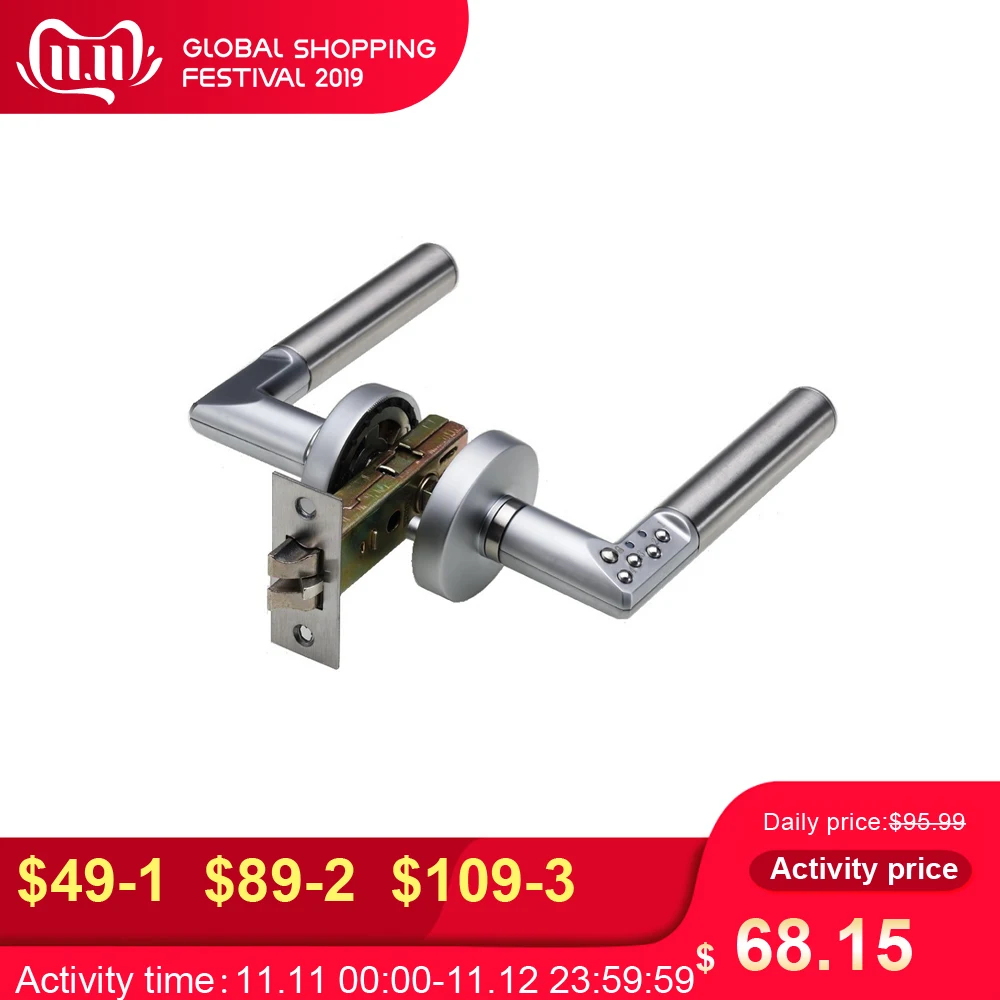 Left/Right Keyless Door Lock Mechanical Door Lock Electronic Door Lock Cylinder Unlock by Code TM Card Left Handle Type
Left/Right Keyless Door Lock Mechanical Door Lock Electronic Door Lock Cylinder Unlock by Code TM Card Left Handle Type