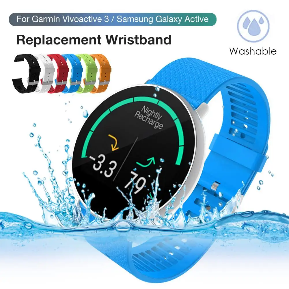 High Quality 20MM Soft Silicone Universal Replacement Strap For Garmin Vivoactive 3 / Samsung Galaxy Active Smart Watch
High Quality 20MM Soft Silicone Universal Replacement Strap For Garmin Vivoactive 3 / Samsung Galaxy Active Smart Watch