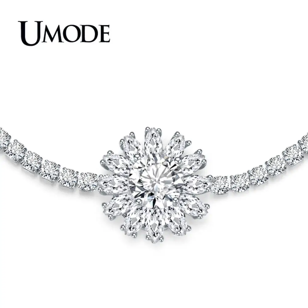 UMODE 2019 New Fashion Luxury Big Round Zircon Design Adjustable Bracelets for Women White Gold Box Chain Jewelry Gifts AUB0207
UMODE 2019 New Fashion Luxury Big Round Zircon Design Adjustable Bracelets for Women White Gold Box Chain Jewelry Gifts AUB0207