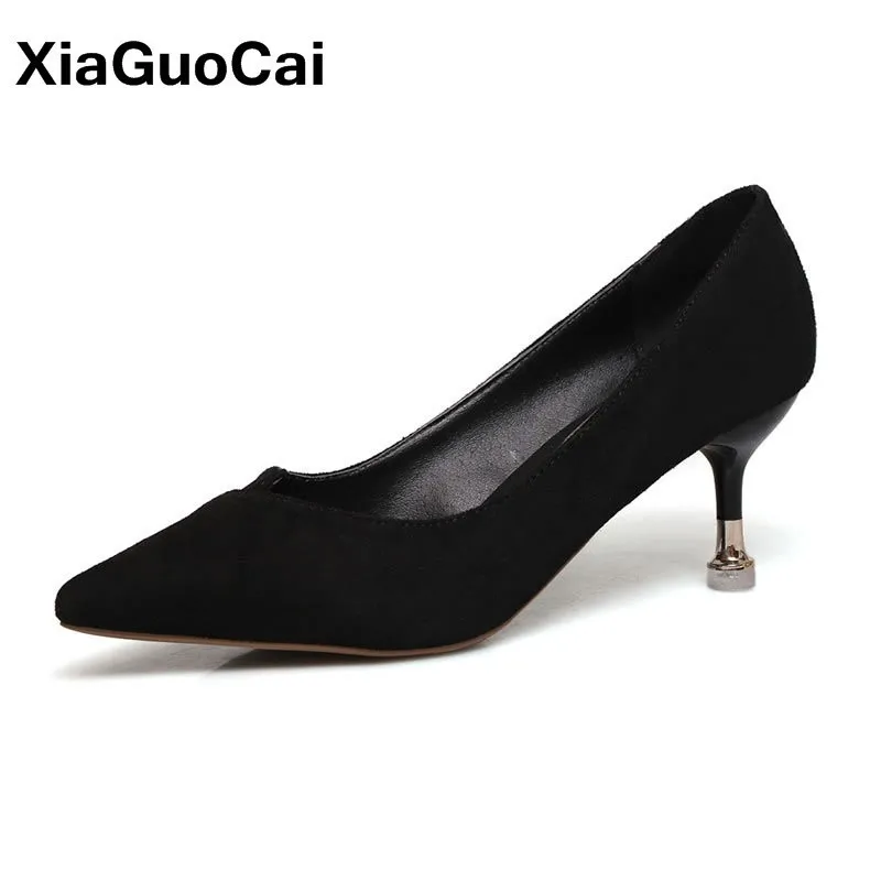 Spring Autumn Women Pumps Black Pointed Toe Female High Heels Single Shoes Thin Heel Work Office Shoes For Sexy Mature Ladies
Spring Autumn Women Pumps Black Pointed Toe Female High Heels Single Shoes Thin Heel Work Office Shoes For Sexy Mature Ladies