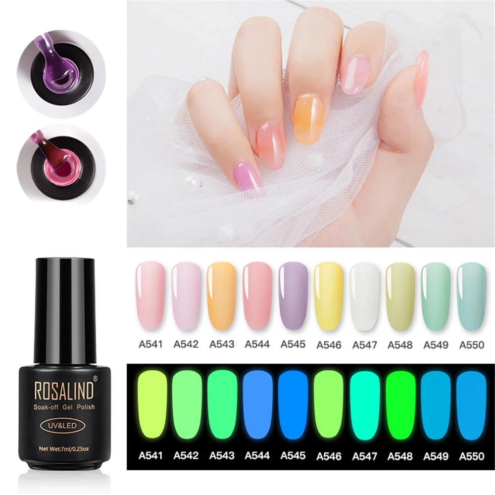 7ML UV Gel Night Glow in the Dark Fluorescent Nail Polish Soak Off Gel Polish Semi Permanent Luminous Paint Varnish
7ML UV Gel Night Glow in the Dark Fluorescent Nail Polish Soak Off Gel Polish Semi Permanent Luminous Paint Varnish