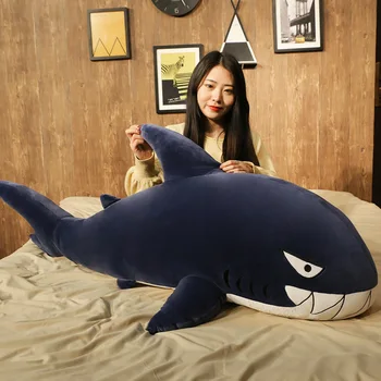 Shark Soft Plush Toy Sleep PillowBoy Great White Shark Doll Long Pillow Have Two Colors Are Available Super Soft and Lovely 
Shark Soft Plush Toy Sleep PillowBoy Great White Shark Doll Long Pillow Have Two Colors Are Available Super Soft and Lovely